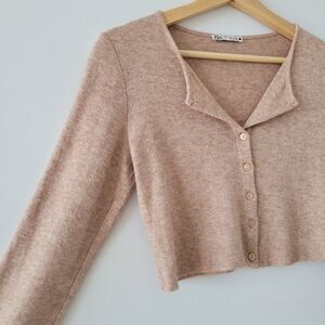 Zara | Cropped knit cardigan